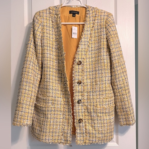 Ann Taylor, Tweed Cardigan Jacket, size 4 - Picture 5 of 7